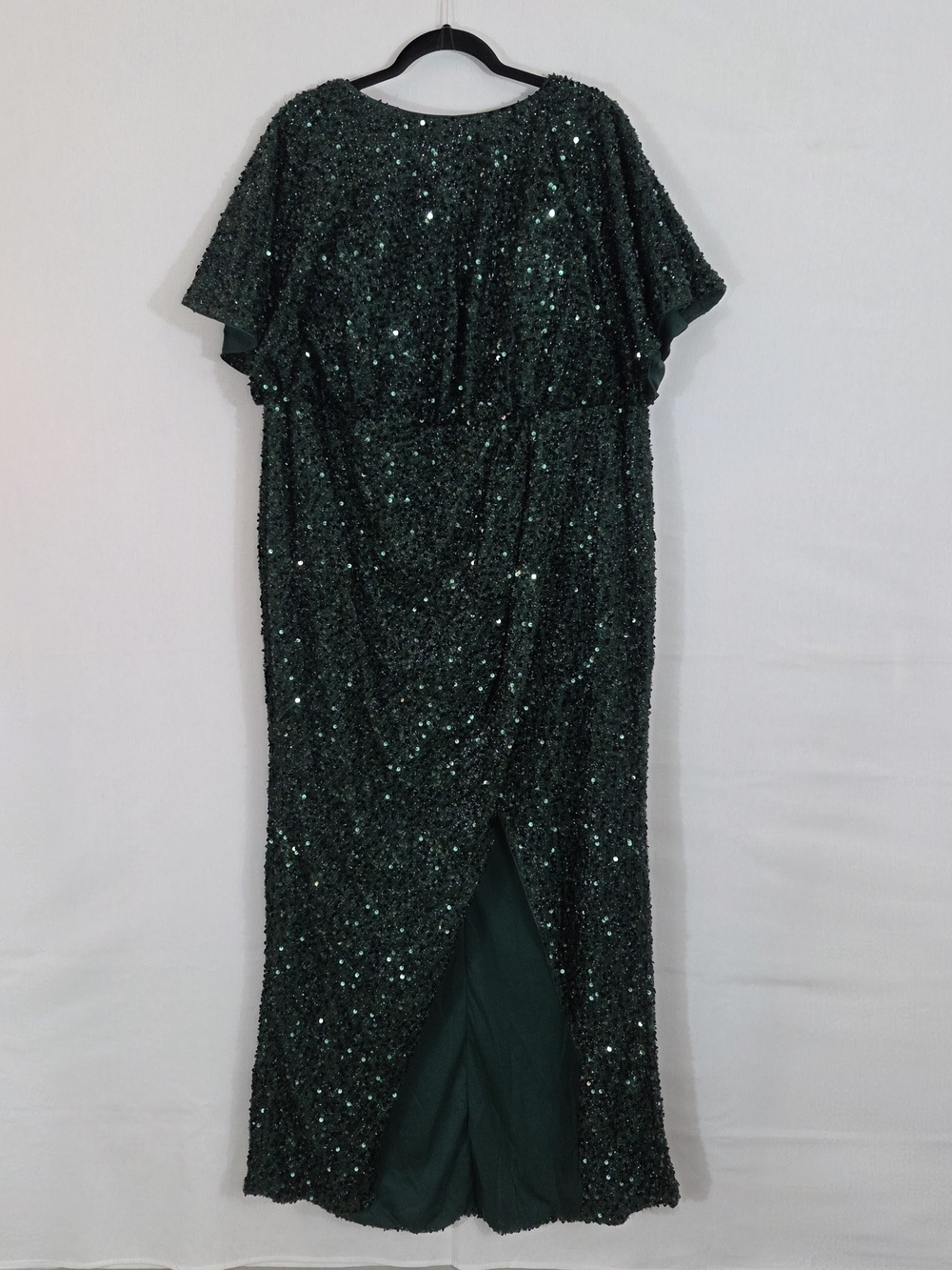 Sequin Maxi Dress in Deep Green